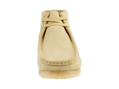 Clarks Suede Wallabee Boot In Yellow