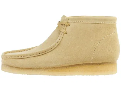 Clarks Suede Wallabee Boot In Yellow