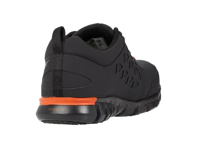 Reebok Work Wide Width Sublite Cushion Composite Toe Work Sneaker In Black