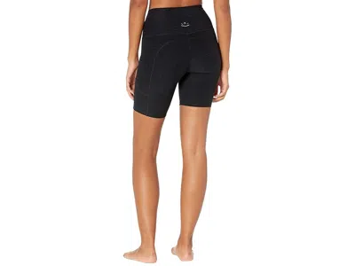 Beyond Yoga Spacedye In The Mix High-waist Biker Shorts In Black