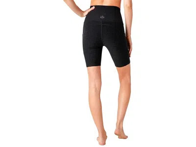 Beyond Yoga Spacedye In The Mix High-waist Biker Shorts In Black