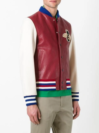 Shop Gucci Embroidered Bomber Jacket