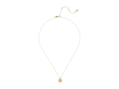 Kate Spade Mini Initial Pendant In Gold