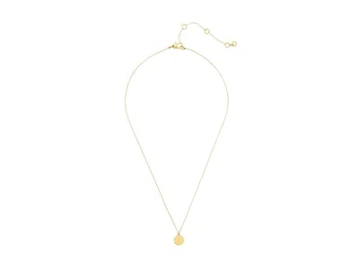 Kate Spade Mini Initial Pendant In Gold