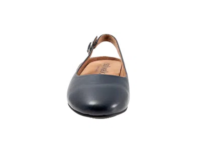 Softwalk Sandy Slingback Flat Sandal In Blue