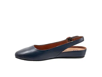 Softwalk Sandy Slingback Flat Sandal In Blue
