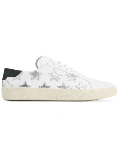 Shop Saint Laurent Sneakers Mit Sterne-applikation In White