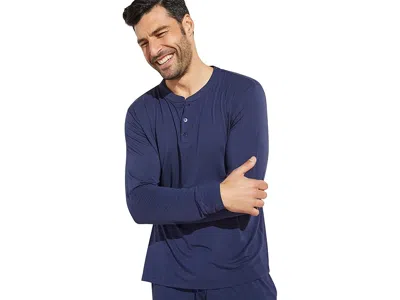Eberjey The Long Henry Pj Set In Blue