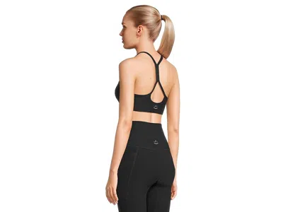 Beyond Yoga Spacedye Slim Racerback Medium Support Bra In Black
