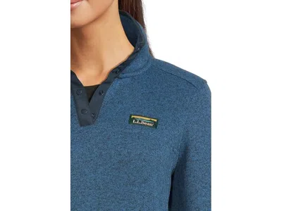 L.l.bean Sweater Fleece Pullover In Blue