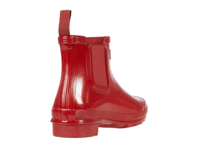 Hunter Original Chelsea Gloss Boot In Military Red