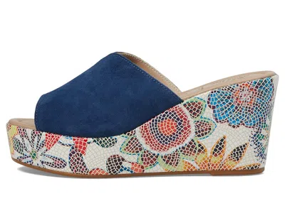 Spring Step Laylani Wedge Sandal In Blue