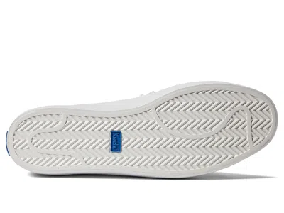 Keds Kickback Leather Slip On In White