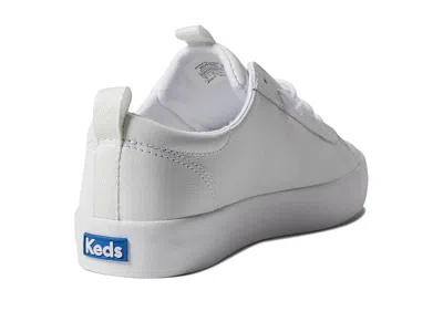 Keds Kickback Leather Slip On In White