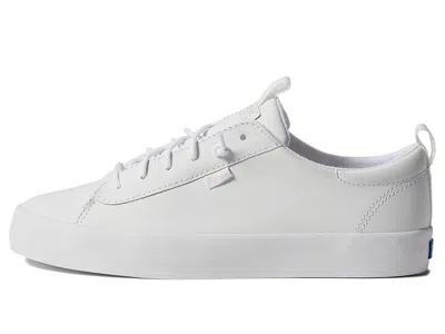 Keds Kickback Leather Slip On In White