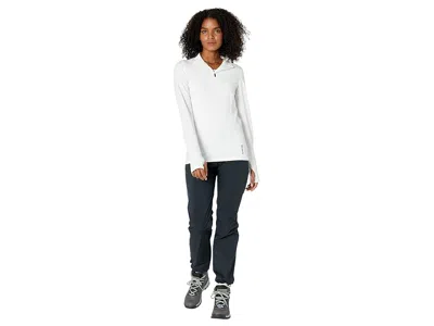 Hot Chillys Micro-elite Chamois Solid Zip-t In White