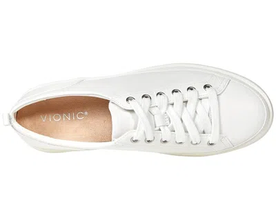 Vionic Winny H7773l1100 Sneakerwhite Leather Lifestyle Shoes Zogg1279 In Animal Print