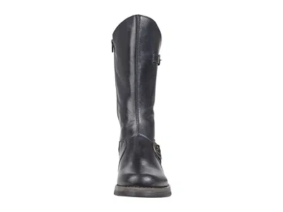 Fly London Womens Black Mes 2 Wedge Heel Buckle Mid-calf Leather Zip Platform Boots