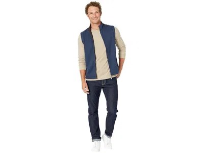Johnston & Murphy Reversible Solid Vest In Blue