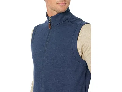 Johnston & Murphy Reversible Solid Vest In Blue