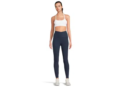 Beyond Yoga Out Of Pocket Space Dye High-waist Mid Leggings In Blue