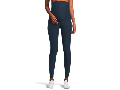 Beyond Yoga Spacedye Love The Bump Maternity Pocket Midi Legging In Blue
