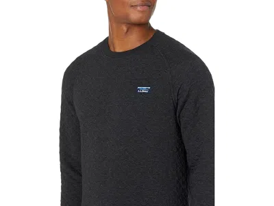 L.l.bean Quilted Crew Neck Regular In Black