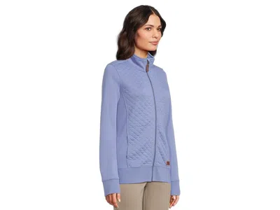 L.l.bean Quilted Full Zip Sweatshirt In Blue