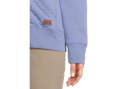 L.l.bean Quilted Full Zip Sweatshirt In Blue