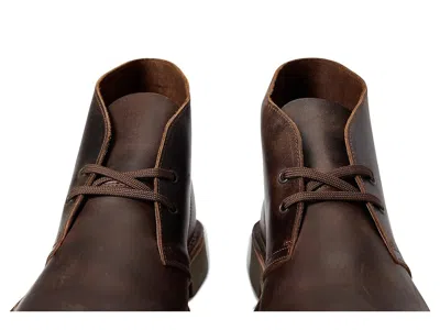 Clarks Wide Width Shepton Chukka Boot In Brown