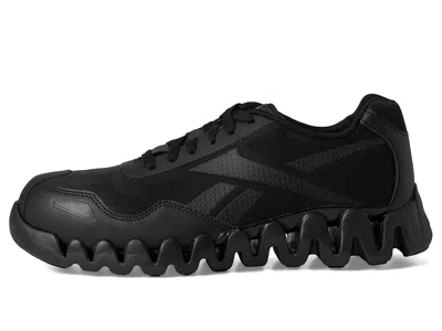 Reebok Work Wide Width Zig Pulse Composite Toe Work Shoe In Black