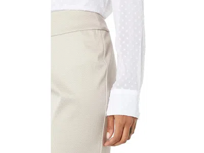 Krazy Larry Pull-on Pique Ankle Pants In Neutral