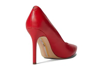 Sam Edelman Hazel Pointed-toe Heels In Red