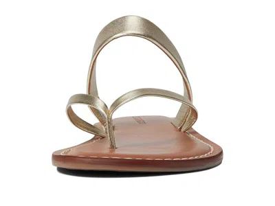 Bernardo Leia Leather Flat Sandal In Silver
