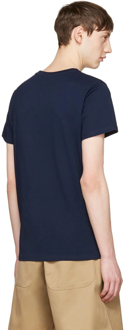 Shop Apc A.p.c. Navy Jimmy T-shirt In Iak Dark Navy