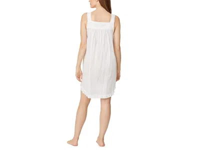 Eileen West Cotton Lace-trim Short Nightgown In White