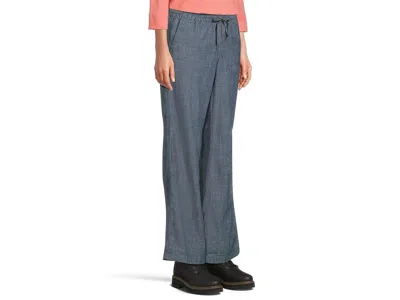 L.l.bean Lakewashed Pull-on Wide Leg Pants In Blue