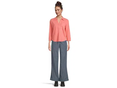 L.l.bean Lakewashed Pull-on Wide Leg Pants In Blue