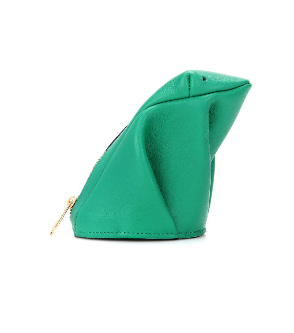 Loewe Frog Leather Pouch In Green | ModeSens