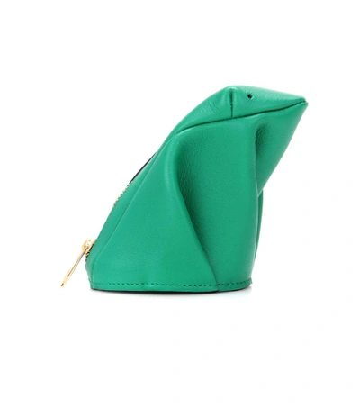 Shop Loewe Frog Leather Pouch