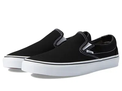 Vans Classic Black Canvas Slip-on Stackform Sneakers In Black