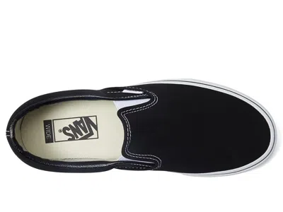 Vans Classic Black Canvas Slip-on Stackform Sneakers In Black