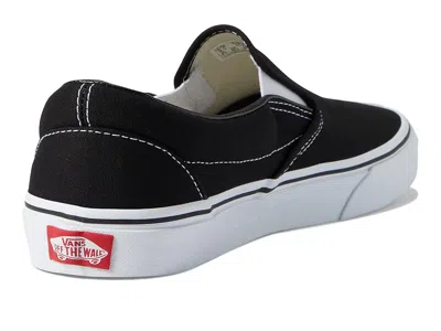 Vans Classic Black Canvas Slip-on Stackform Sneakers In Black