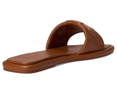Tory Burch Double T Sport Slide Sandals In Brown