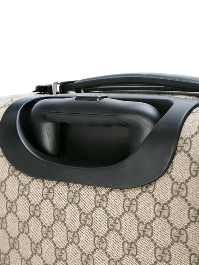 Shop Gucci Gg Supreme Trolley In Neutrals