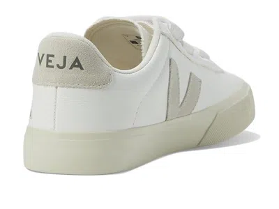 Veja Recife Logo Chromefree Leather Extra White Natural Trainers In Neutral
