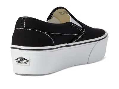 Vans Satin Reissue 98 Slip On Sneakers With Contrasting Sole In Black