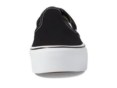 Vans Satin Reissue 98 Slip On Sneakers With Contrasting Sole In Black