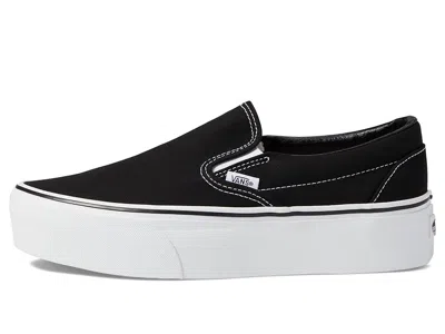 Vans Satin Reissue 98 Slip On Sneakers With Contrasting Sole In Black