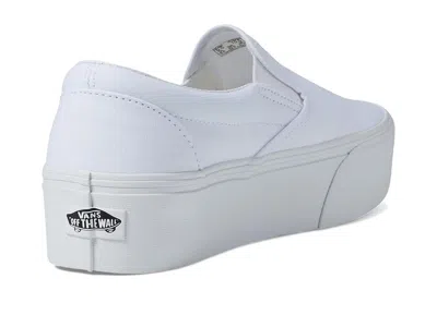 Vans Classic Slip-on Stackform Shoes True White : In White